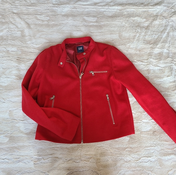 GAP Jackets & Blazers - Gap Red Wool jacket